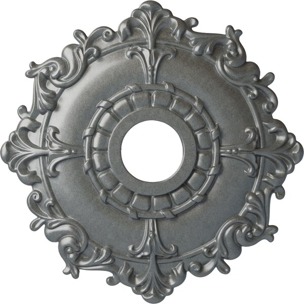 Ekena Millwork Riley Ceiling Medallion (Fits Canopies up to 4 5/8"), 18"OD x 3 1/2"ID x 1 1/2"P, Platinum CM18RLPLS - main